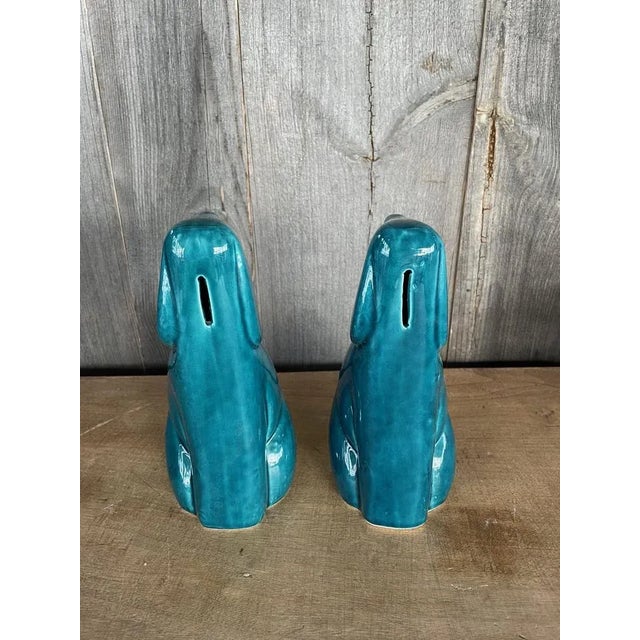 Blue Dog Figurines, 1980s, Set of 2 For Sale - Image 3 of 6