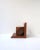 Brown Art Deco Wood Bookend For Sale - Image 8 of 10