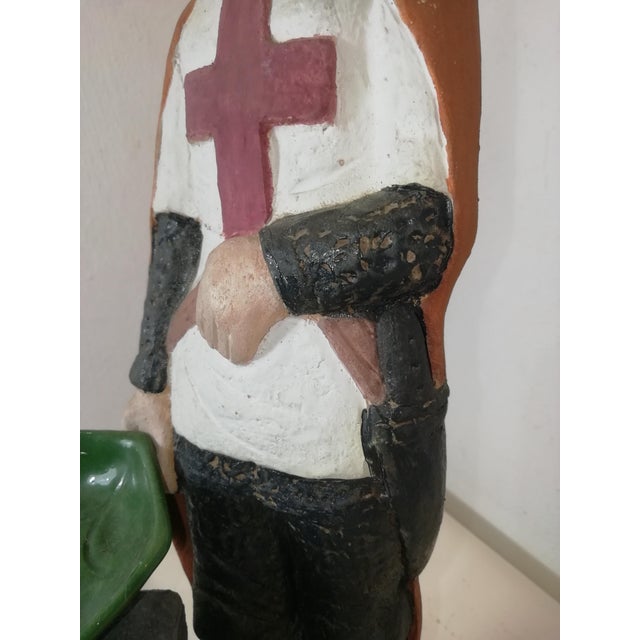 Sculpture Guglielmo Embriaco by Umberto Piombino for Il Tondo, Produced for Erg S.P.A., Italy, 1983 For Sale - Image 10 of 18