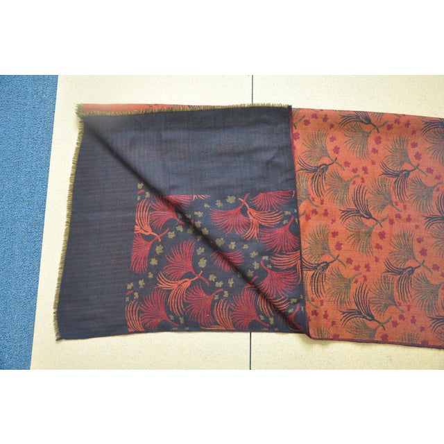 Indian Vintage Jacquard Decorative Cloth, East Asia For Sale - Image 3 of 3