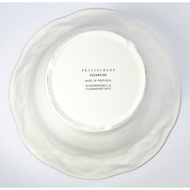 Pottery Barn Pottery Barn “Oceanside” Large Ceramic Salad or Pasta Serving Bowl For Sale - Image 4 of 4