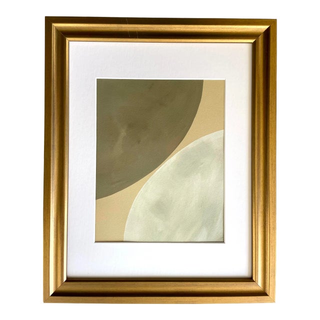 2023 "Frantumare" Abstract Minimalist Painting on Paper by Artist R.k. Red For Sale