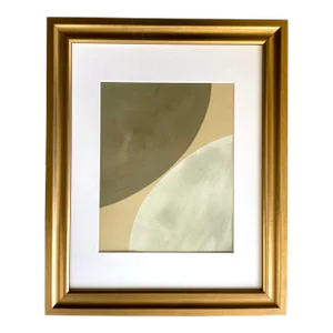 2023 "Frantumare" Abstract Minimalist Painting on Paper by Artist R.k. Red
