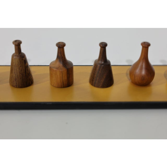Wood Giorgio Pizzitutti Exotic Wood Miniature Vases Sculpture Italy 1980's For Sale - Image 7 of 8