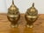 Metal Brass Ginger Jar Urn Shaped Vessels + Lids, Set of Two For Sale - Image 7 of 12