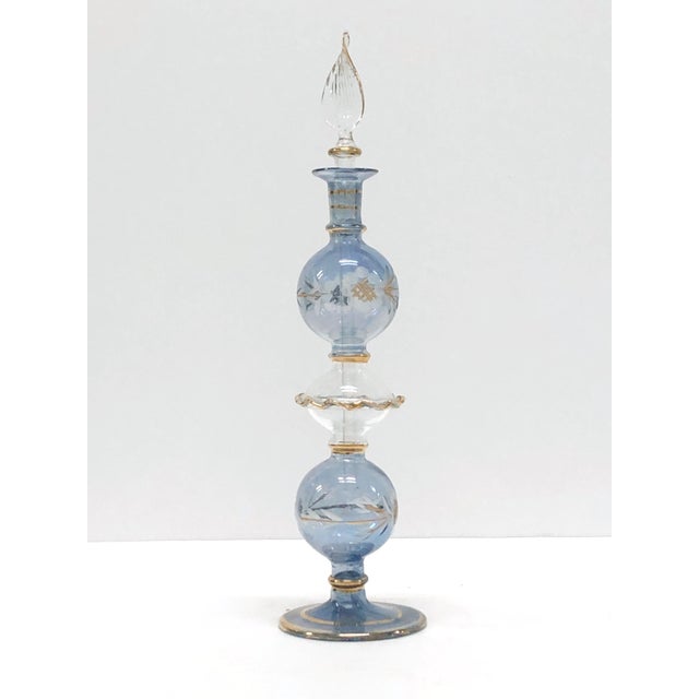 1970s Vintage 1970s Moorish Handblown Glass Perfume Bottle For Sale - Image 5 of 5