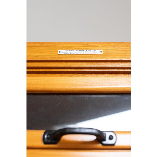 Triple Haberdasher's Cabinet With Glass-Fronted Drawers From England For Sale - Image 9 of 14