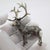 Striking large vintage stag sculpture, handcrafted in italy during the 1960s to 1970s in genuine continental silver...