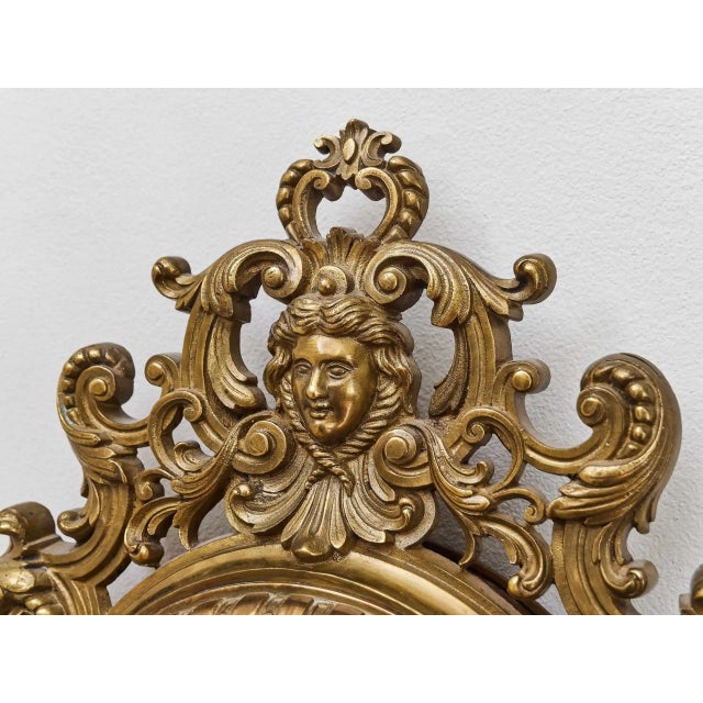 Baroque Style Wall Clock For Sale - Image 4 of 11