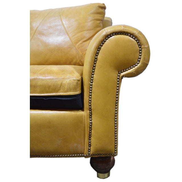 A fine vintage Ferguson Copeland leather sofa C. 1980's/1990's. The sofa has a Ralph Lauren look, however we have been...