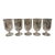 Set of 5 Fostoria Willowmere Etched Low Goblets - Footed Tumblers For Sale