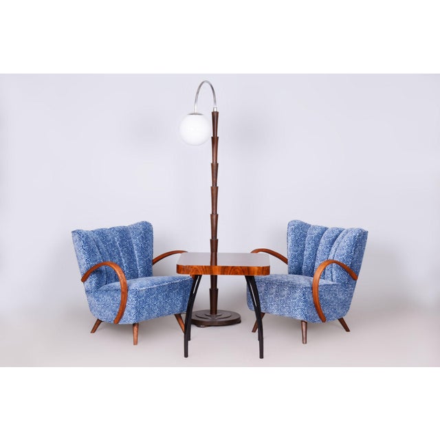 This pair of armchairs is a true icon of Czechoslovak interior design and a masterful blend of Art Deco and emerging...