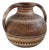Vintage Italian Hand-Painted Brown Ceramic Vase with Decorative Pattern and Two Handles from Italica Ars, 1960s For Sale