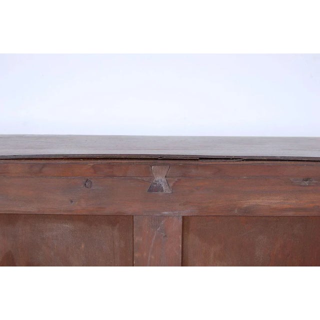 Antique Wood Chest of Drawers with Mirror, 1900s For Sale - Image 15 of 18