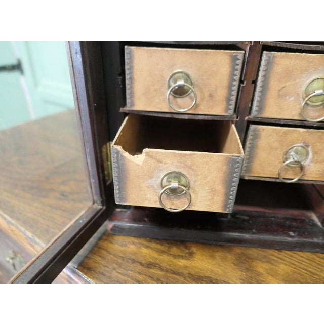 Art Deco Haberdashery Display Cabinet in Walnut, Glass, and Brass, 1920s For Sale - Image 6 of 9