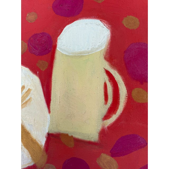 1960s Vibrant Still Life With Dinner Plate For Sale In Boston - Image 6 of 8