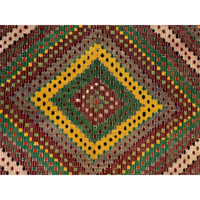 Large Vintage Turkish Kilim Rug For Sale - Image 9 of 11