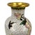 1960s Mid-20th Century Hand-Crafted Vintage Chinese Cloisonne Vase - Peony Blossoms For Sale - Image 5 of 13