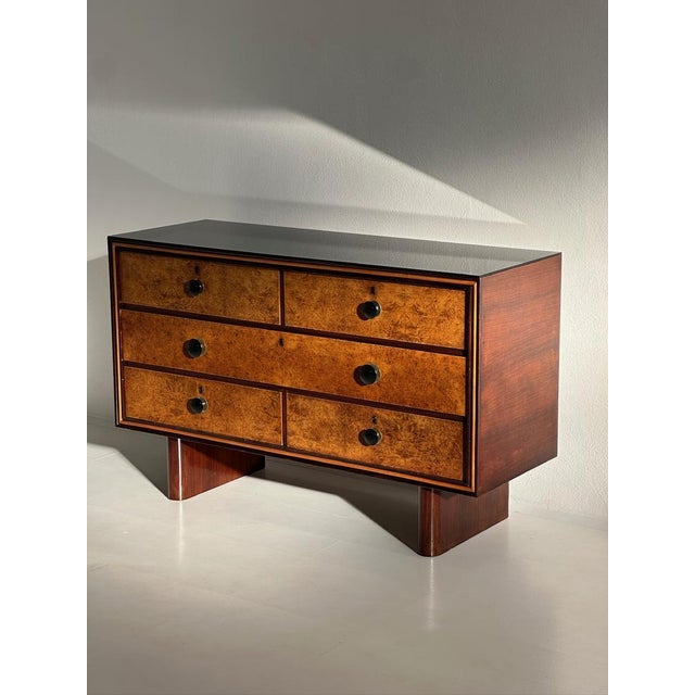 Art Deco Sideboard with Glass Top, 1920s For Sale - Image 3 of 13