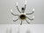 White Mid-Century Brass 8-Arm Sputnik Chandelier, 1950s, Italy For Sale - Image 8 of 10