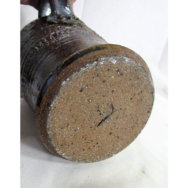 Late 19th Century Salt Glazed Studio Pottery Stoneware Pitcher For Sale - Image 9 of 13