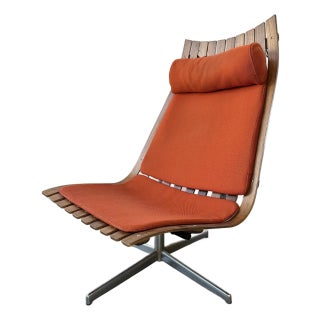 1950s Mid.Century Lounge Chair Attributed to Hans Brattrud for Hove Mobler For Sale