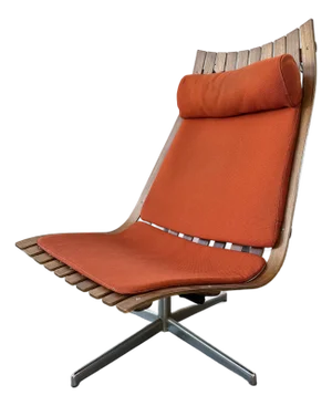 1950s Mid.Century Lounge Chair Attributed to Hans Brattrud for Hove Mobler