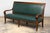 Wood Early 19th Century French Empire Walnut Sofa in Forest Green For Sale - Image 7 of 18