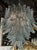 Modern Aqua Blue Murano Glass Palm Leaf Chandelier For Sale - Image 4 of 4