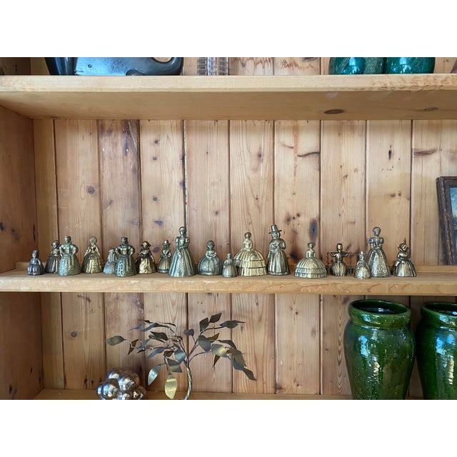 Collection of 18 Vintage and Antique English Brass Lady Bells For Sale In New York - Image 6 of 8