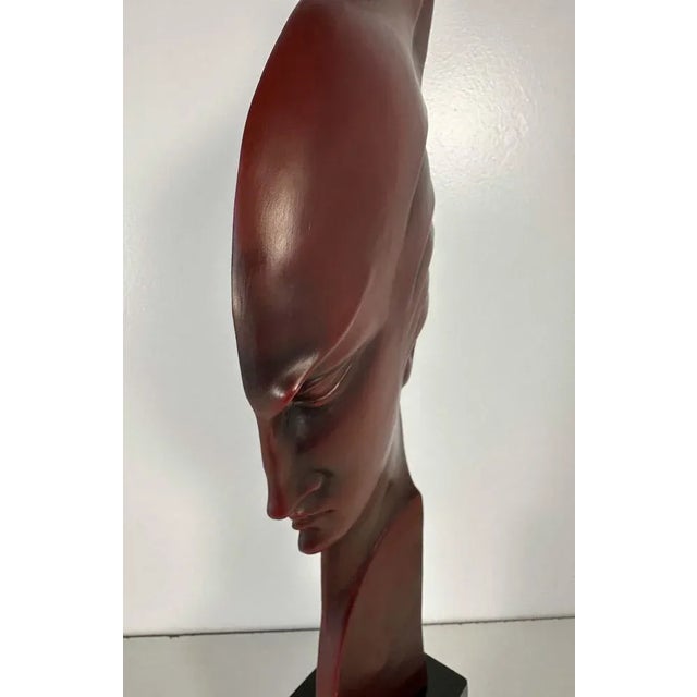 G. Cacciapuoti, Sculpture, 1930s, Wood and Stoneware For Sale - Image 4 of 12