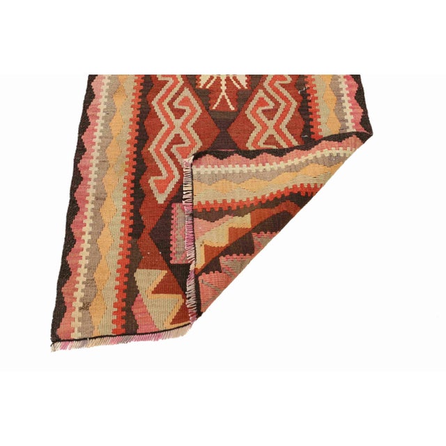 Mid 20th Century Vintage Flat-weave Kilim Runner For Sale - Image 5 of 7