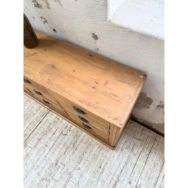 Pine Craft Cabinet with Drawers, 1950s For Sale - Image 16 of 18