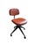 Desk chair branded Velca Legnano. Made of imitation leather and black steel. It has 4 spokes with original wheels. Height-...