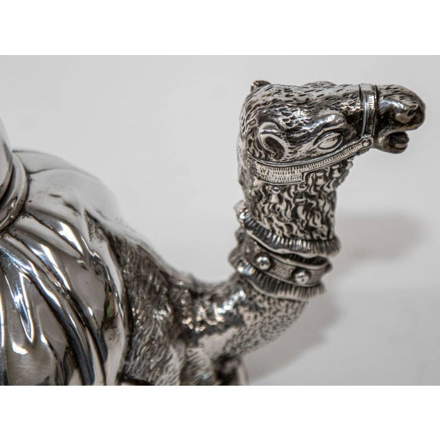 Late 20th Century French Silver-Plated Karawan Camel Teapot by Mariage Frères, Paris, 1990s For Sale - Image 5 of 12