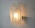 Superb frosted wall lamp, designed and produced by j.t kalmar in austria in the 1970s. This wall lamp will bring a real...
