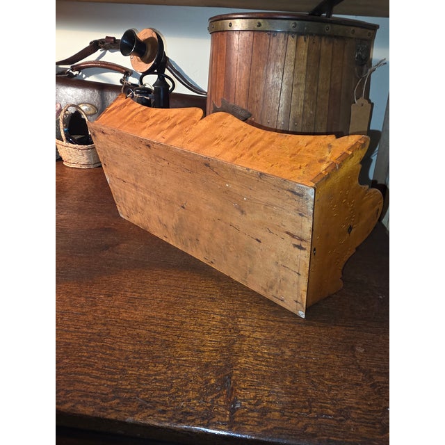 American Antique Birdseye Maple Cutlery Tray For Sale - Image 3 of 8