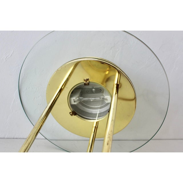 Brass Robert Sonneman Style "Saturn" Brass Finish Desk Lamp For Sale - Image 8 of 13