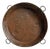 Vintage Industrial Farmhouse Large Iron Round Tray For Sale