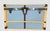 In baby blue canvas duck cloth and with genuine antique trunk hardware, this wall hanging is the trunk you hang on your...