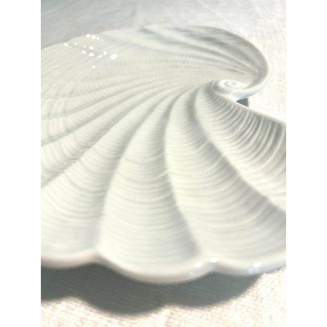 Mid-Century Modern MCM Porcelain Andrea by Sadek Shell Plate For Sale - Image 3 of 6