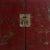 Wood Mid Size Shanxi Red and Gold Cabinet , 1890s For Sale - Image 7 of 10