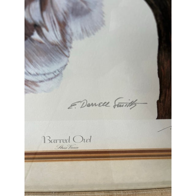 Owl Portraits of the World, Barred Owl Print, E. Darrell Smith Artist Proof For Sale - Image 10 of 12