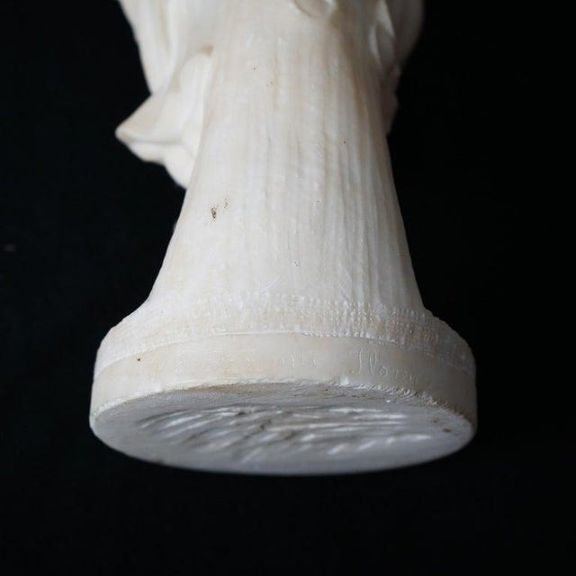 Classical Alabaster Sculpture of a Woman by P. Bazzanti, Florence 19thC For Sale - Image 17 of 18