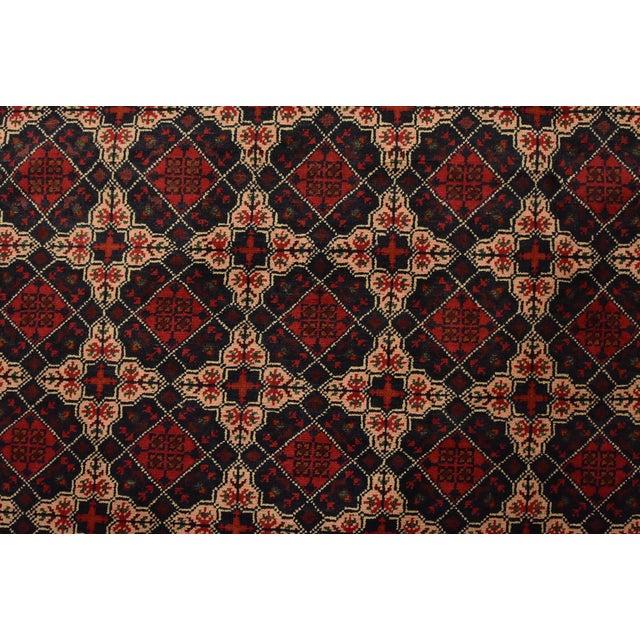 Turkmen Rug 9’10” X 19’5” Beige Wool Tribal Hand-Knotted Oriental Carpet For Sale - Image 9 of 15