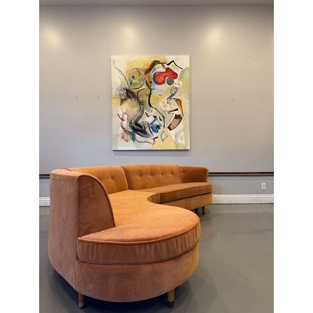 1950's Peach Sectional For Sale In Los Angeles - Image 6 of 12