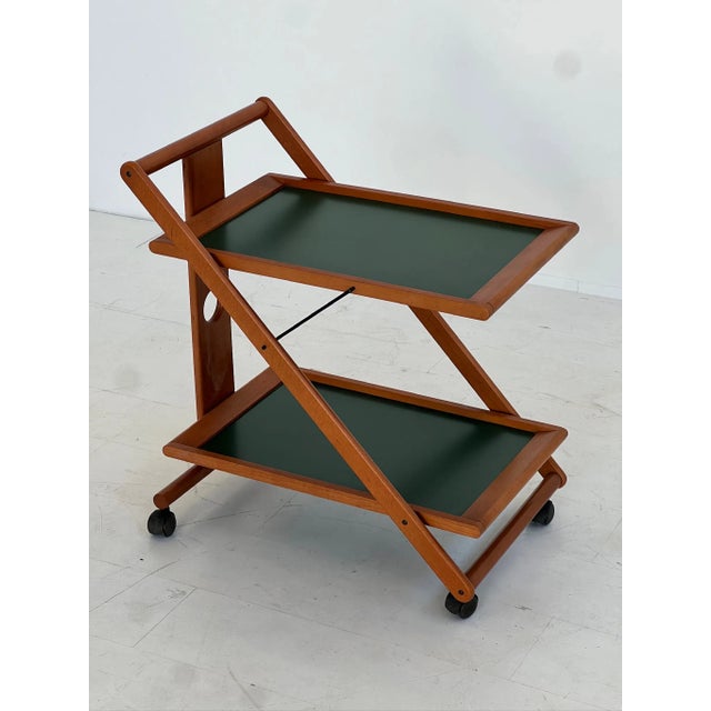 Wooden Bar Trolley, 1980s For Sale - Image 3 of 5