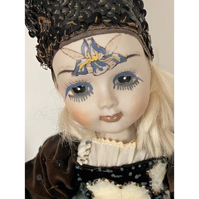 Traditional 3 Vintage Artist Handmade Porcelain Dolls Signed Cathy Cohen For Sale - Image 3 of 12