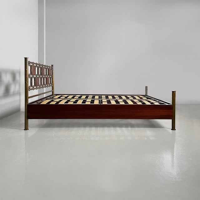 Mid-Century Modern Mid-Century Modern Italian Bed by Osvaldo Borsani, 1950s For Sale - Image 3 of 18