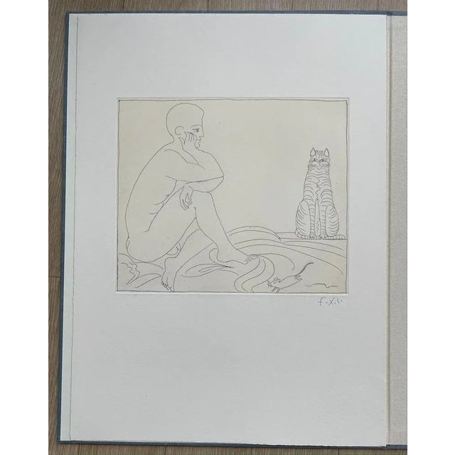 Francois-Xavier Lalanne, Cat, Mouse and Seated Man, 2002, Etching For Sale - Image 4 of 5